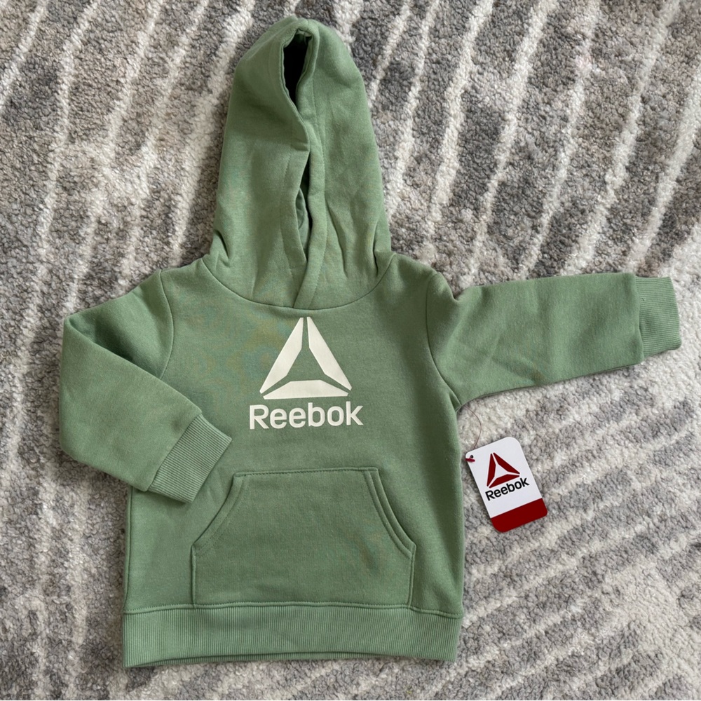Reebok Green Athletic Hoodie Sweatshirt